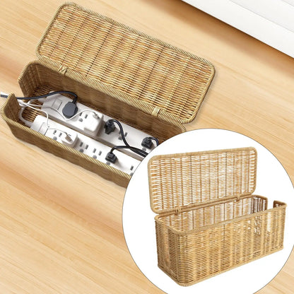 Rattan Cable Management Box
